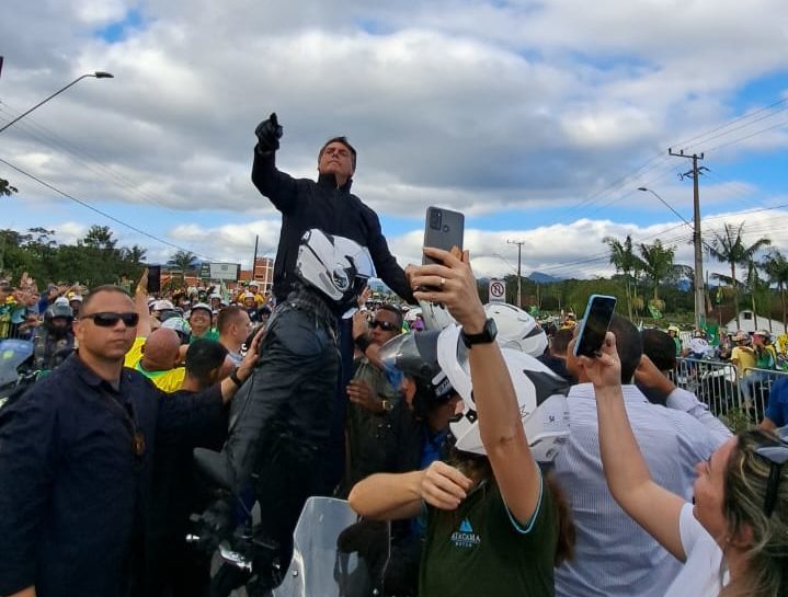 Bolsonaro em Joinville. Foto: Luís Felipe Melo, SCC SBT