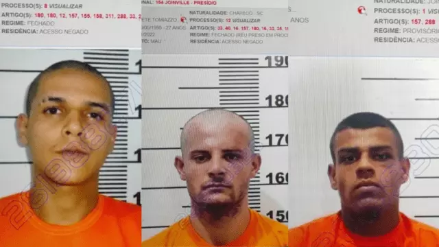 Detentos fogem de presídio e são capturados após 10 minutos de buscas