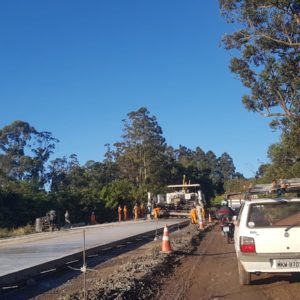 Obras na BR-163 | Foto: Diógenes Di Domenico / Cedido