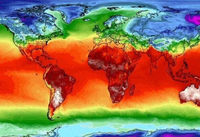A onda de calor extremo deve afetar boa parte do hemisfério sul | Foto: Instituto Climática/Universidade do Maine, EUA

