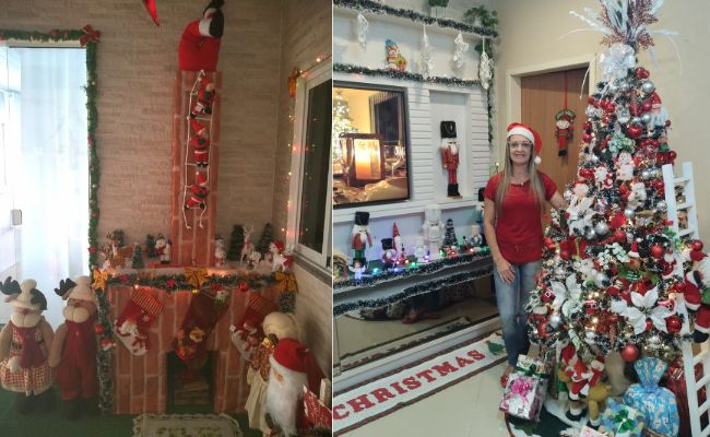 Catarinense chama atenção por 'casa natalina': 