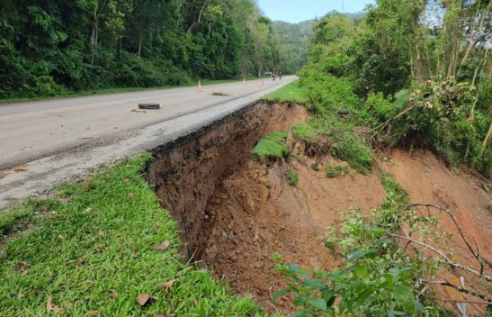 Confira a situação das rodovias afetadas pelas chuvas em SC