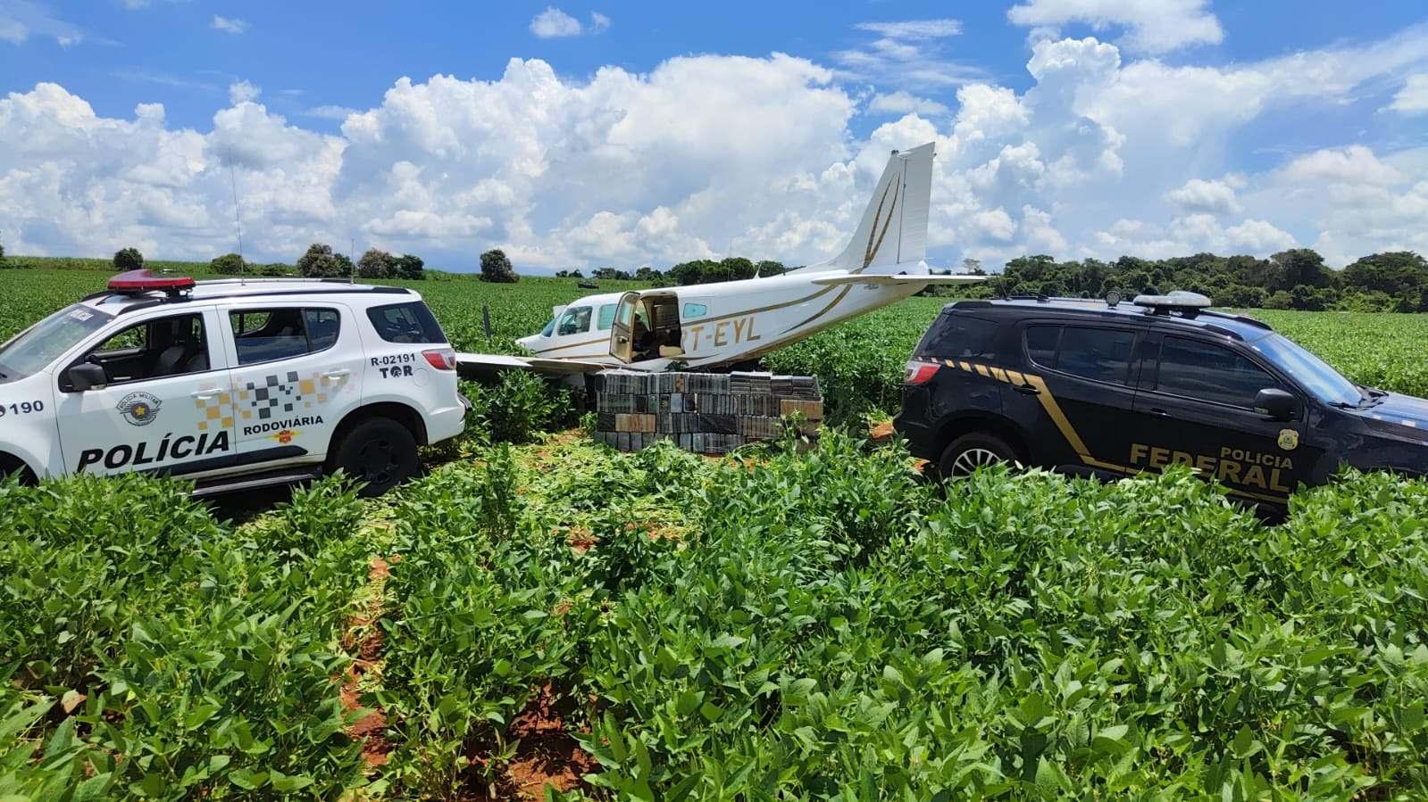 Ação foi realizada pela Polícia Federal em conjunto com a Força Aerea Brasileira e a Polícia Militar do Estado de São Paulo | Foto: Divulgação / PF
