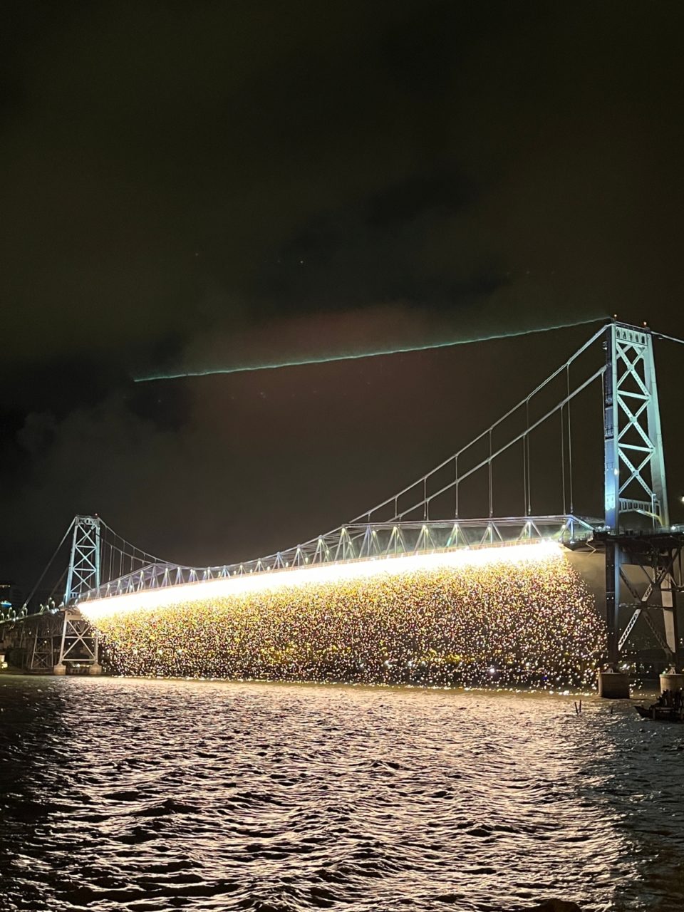 Show de fogos na Beira-mar de Florianópolis reuniu 200 mil pessoas