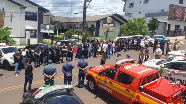 Delegado vítima de latrocínio recebe homenagem em Xanxerê; veja vídeo