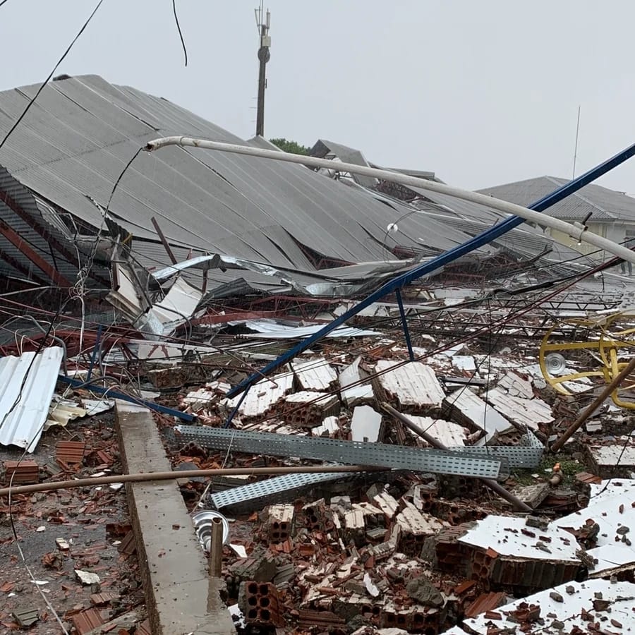 Estragos em Xanxerê podem ter sido causados por tornado ou microexplosão; explica meteorologista