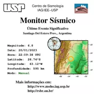 Imagem: Centro de Sismologia / USP / Reprodução