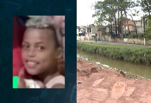 Menino de nove anos está desaparecido após cair em córrego na zona leste de São Paulo (SP) | Reprodução/SBT News

