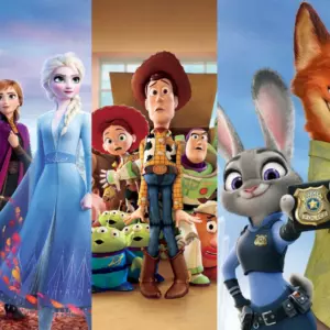 Frozen, Toy Story e Zootopia. Foto: Reprodução/Redes Sociais 