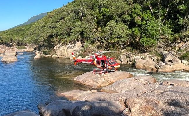 Foto: Batalhão de Operações Aéreas (BOA) / Corpo de Bombeiros Militar de Santa Catarina (CBMSC) / Divulgação 