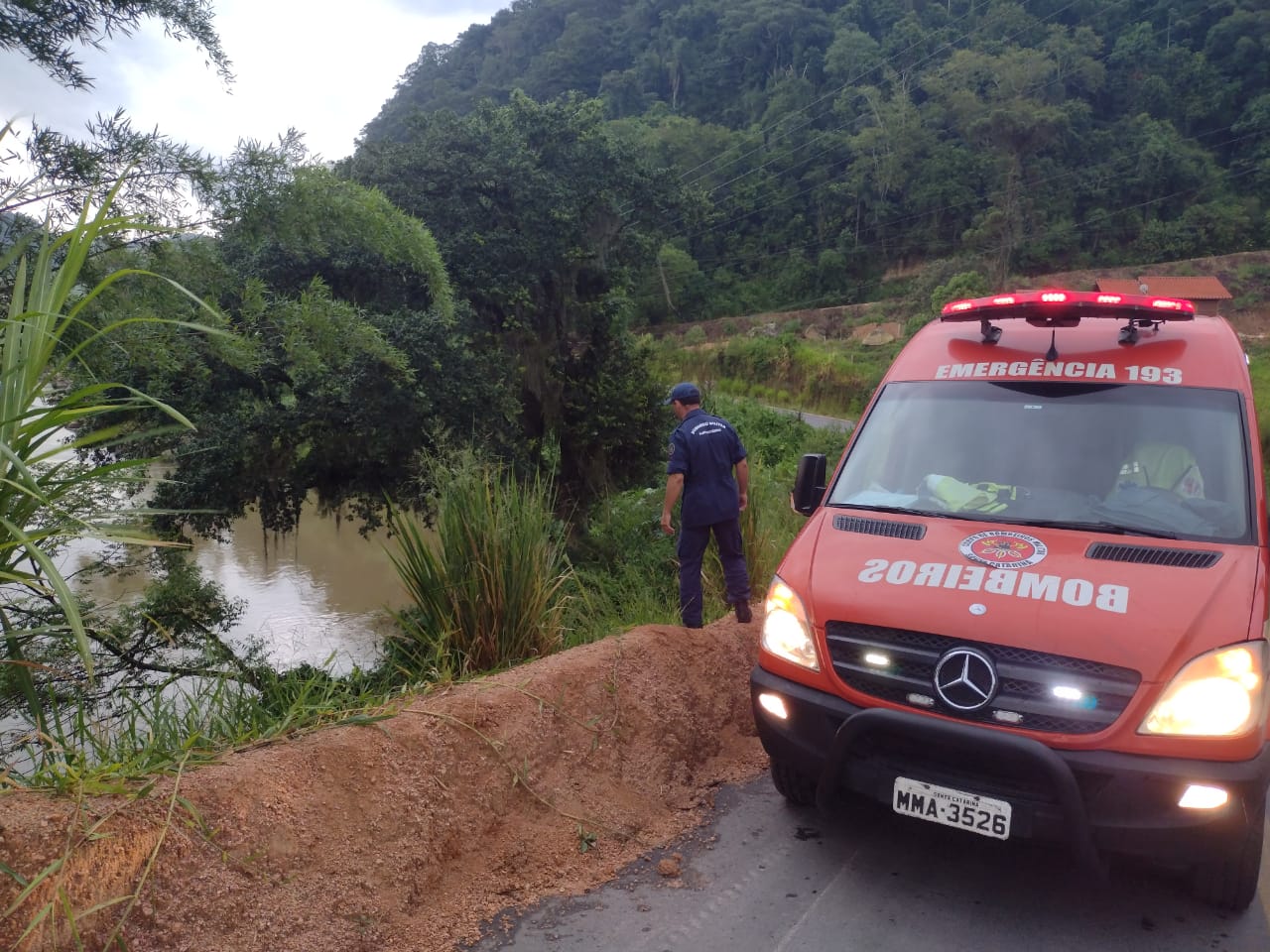 Foto: Corpo de Bombeiros Militar de Santa Catarina / Divulgação 