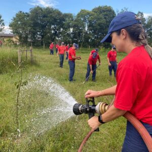 O cálculo de quantidade de água foi feito a partir do carbono emitido no meio ambiente duranta os três meses de trabalho de guarda-vidas | Foto: divulgação/CBMSC