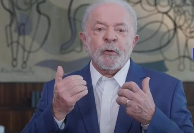 Lula em pronunciamento do 1º de maio | Reprodução/Youtube

