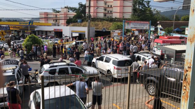 URGENTE tragédia em creche de Blumenau