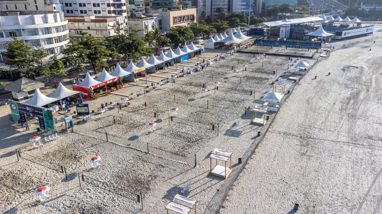 Estrutura com 18 quadras será montada na Praia Central - Foto: Cristiano Andujar