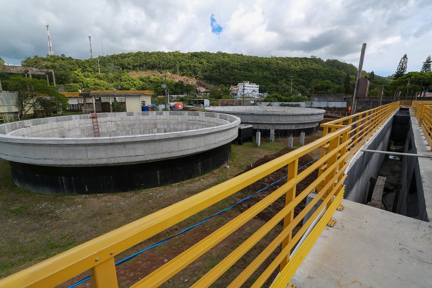 Estação de tratamento dos Ingleses. Foto: Casan, Divulgação 