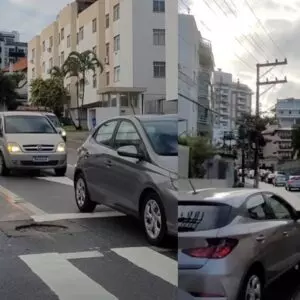 Imagens mostram a movimentação nas ruas no entorno da UFSC na manhã desta segunda-feira. Divulgação/GMF