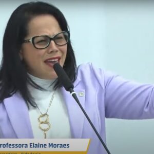 Vereadora Elaine de Moraes | Imagem: Câmara de Vereadores de Lages/Reprodução