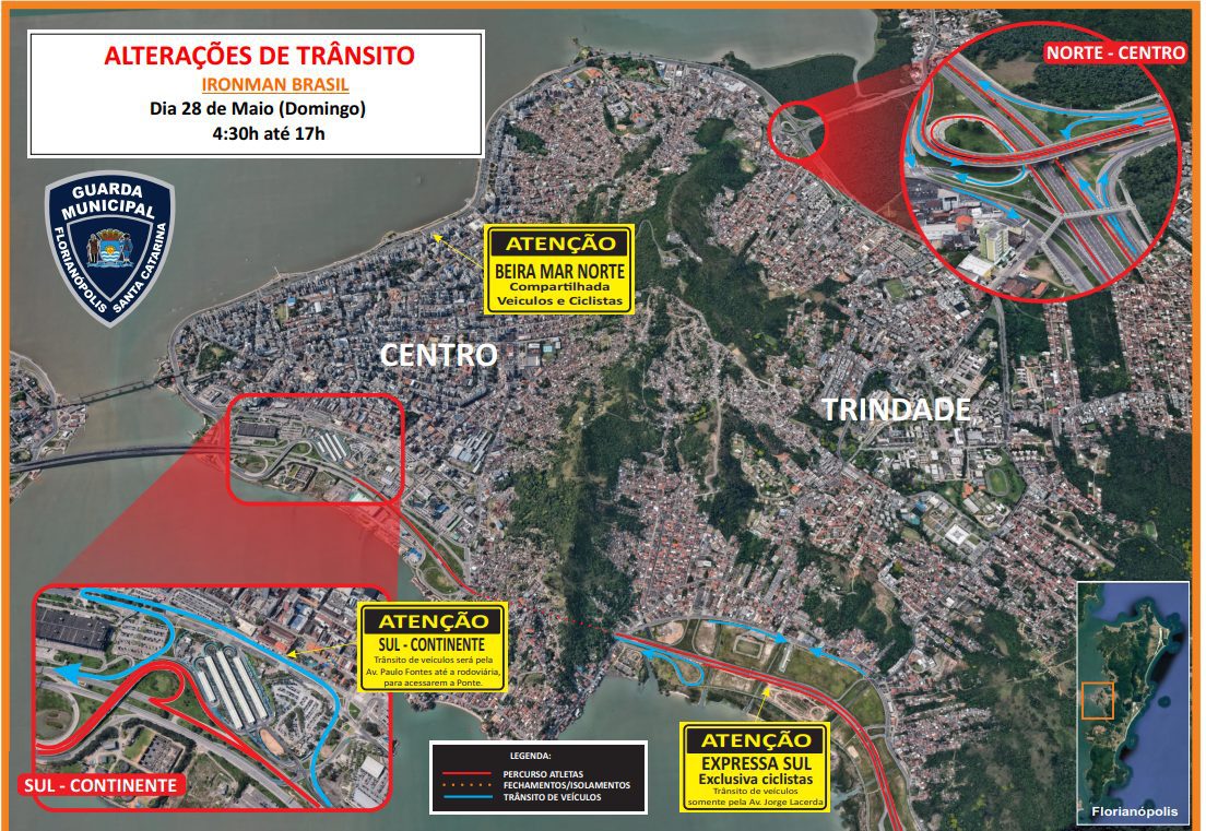 IRONMAN Florianópolis é neste domingo; prova irá alterar trânsito