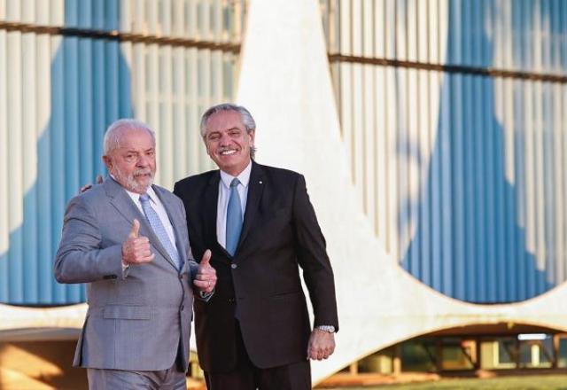 Presidente argentino Alberto Fernández se reúne com o presidente Lula hoje no fim da tarde no Palácio da Alvorada | Ricardo Stuckert. Via: SBT News