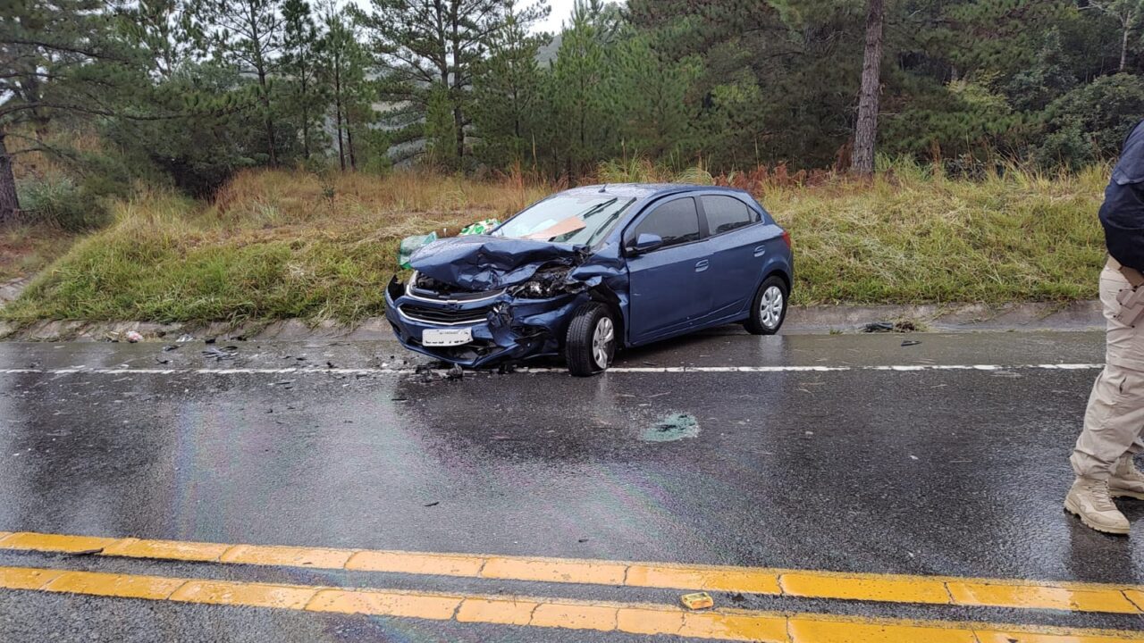 Sete pessoas ficaram feridas em acidente na BR-282. Foto: CBMSC, Divulgação