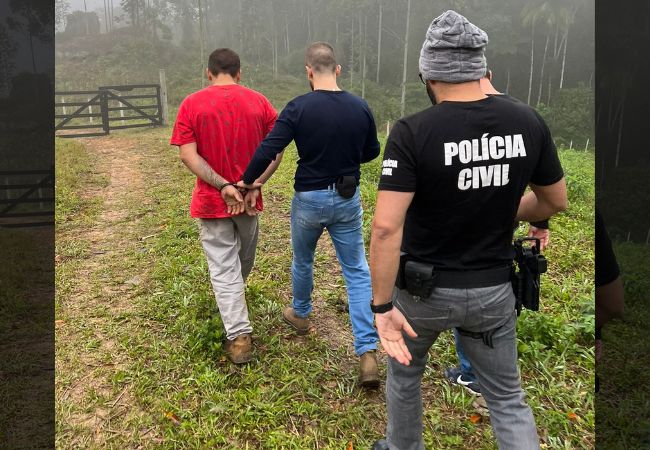 Foto: Polícia Civil de Indaial/Divulgação.