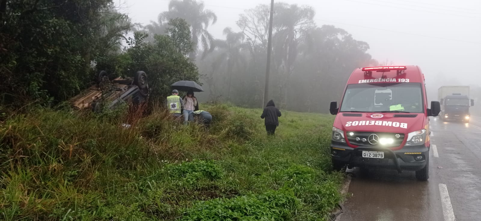 Foto: Corpo de Bombeiros Militar de Joinville / Reprodução 