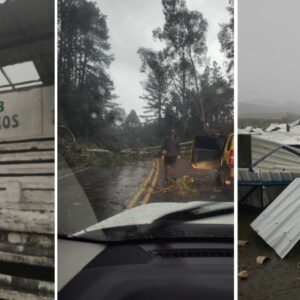 Temporal causou destruição em Urubici | Imagens: Reprodução/Redes Sociais