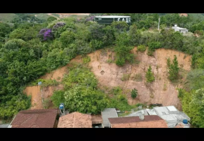 Reservatório do Samae de Brusque. Foto: Polícia Militar Ambiental de SC/Divulgação