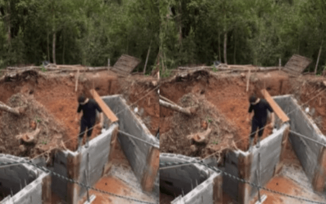 Homem cria abrigo subterrâneo para o apocalipse. Foto: Reprodução/Instagram 