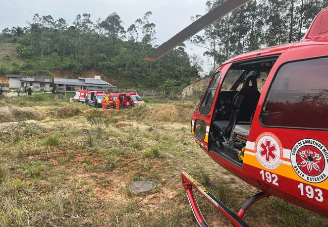 Foto: Bombeiros Voluntários de Ilhota.