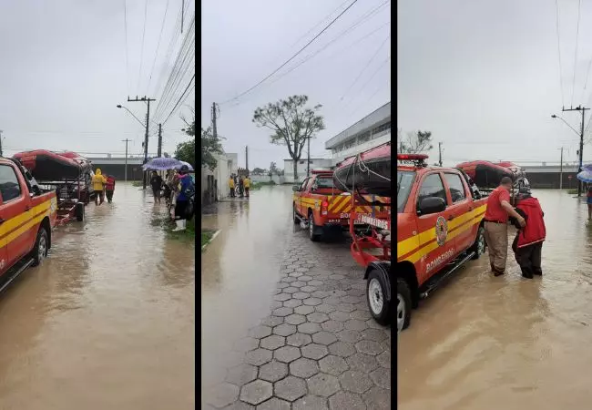 Foto: Bombeiros de Itajaí/Divulgação.