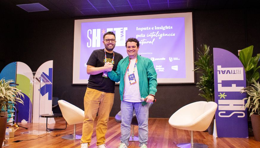 Gabriel Nunes, um dos fundadores do Sh*ft Festival e Otávio Pinto, CEO do Supers. Foto: Divulgação 

