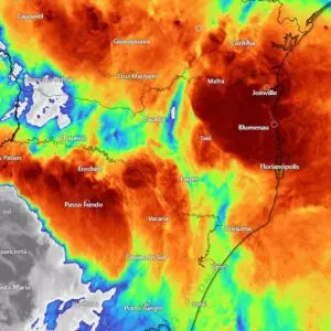 Imagens de satélite. Foto: Piter Scheuer/Divulgação