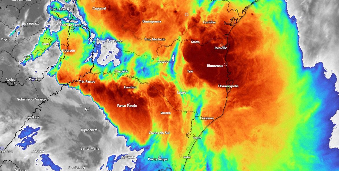 Imagens de satélite. Foto: Piter Scheuer/Divulgação