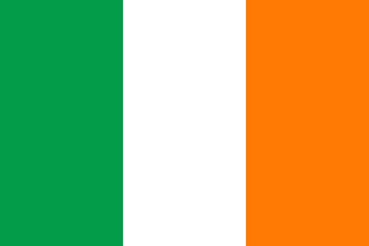 Bandeira da Irlanda. Foto: Pixabay (banco de imagens)