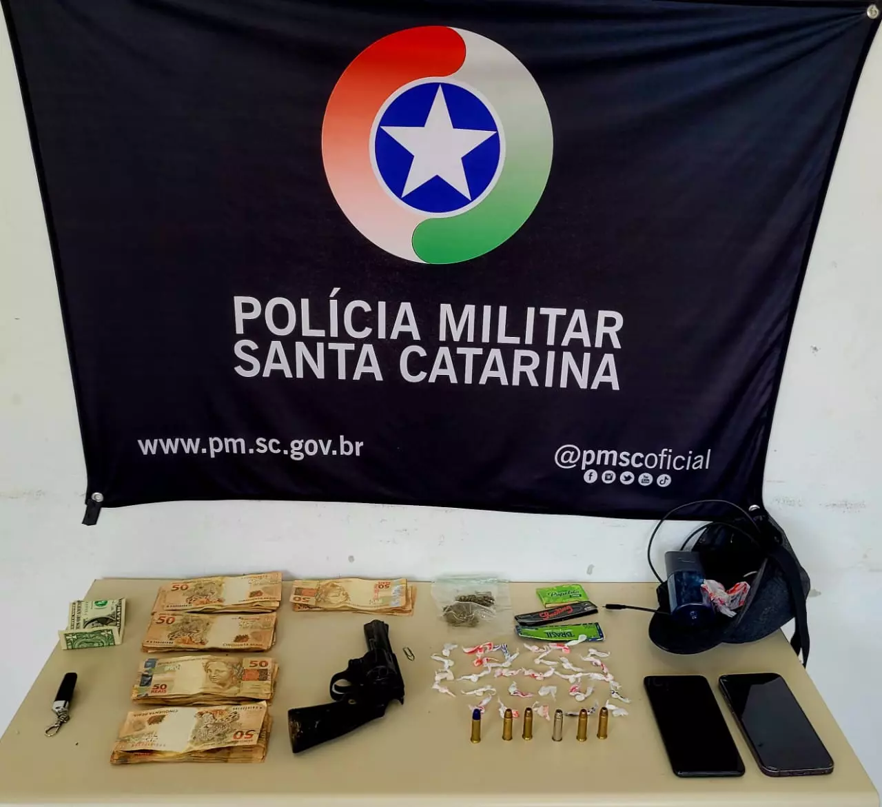 Foto: Polícia Militar de Santa Catarina / Reprodução 