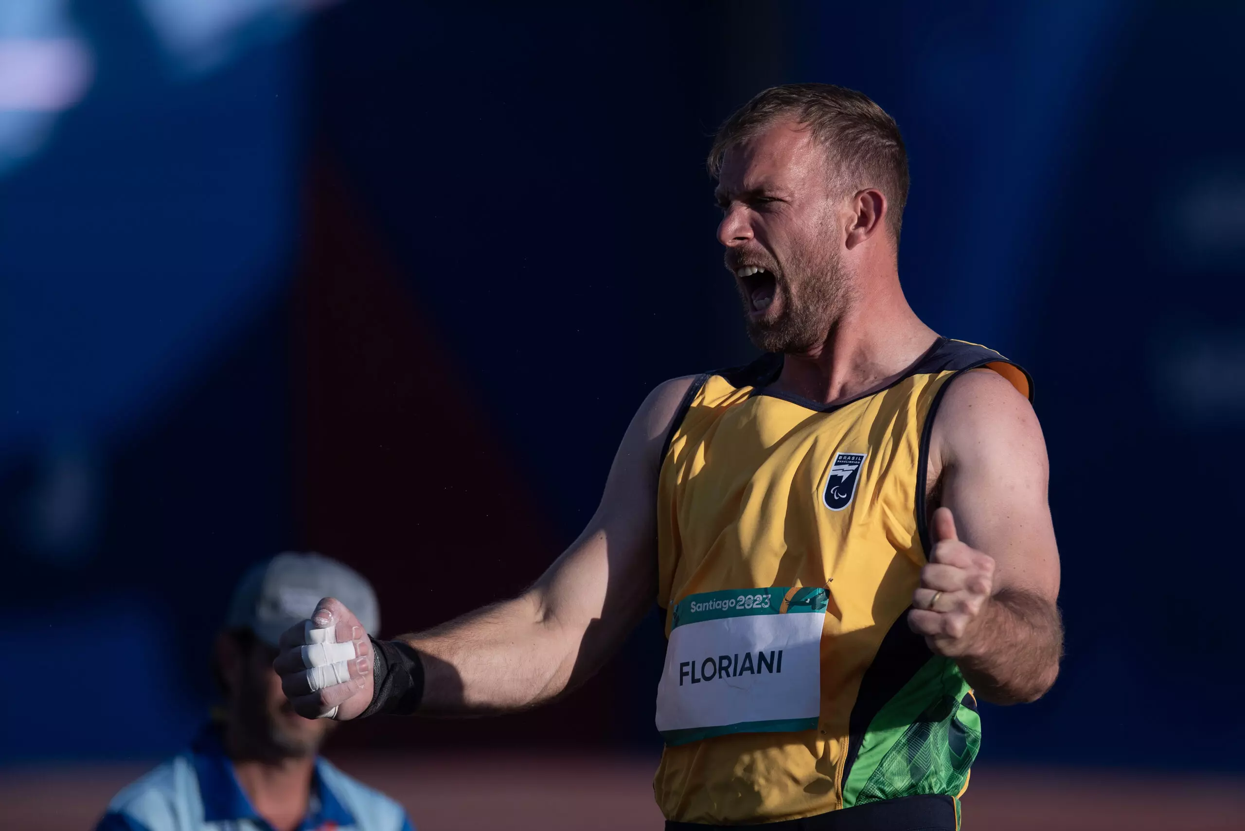 23.11.2023 – ATLETISTMO – PARAPAN SANTIAGO 2023 – Edenilson Roberto Floriani – Men’s Shot Put – F63 .
Foto: Douglas Magno / CPB 
@douglasmagno / @ocpboficial