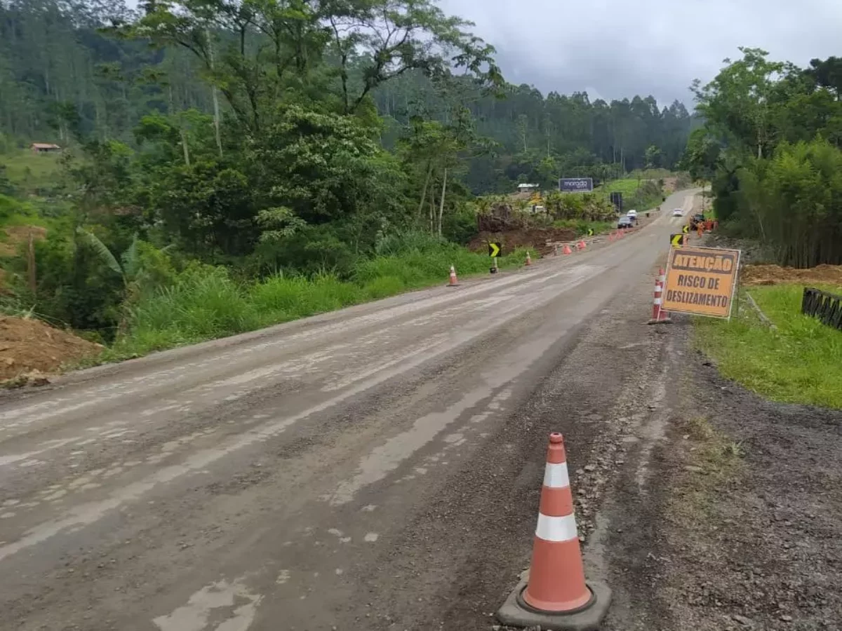 BR-280, na Serra do Corupá, será liberada nesta quinta