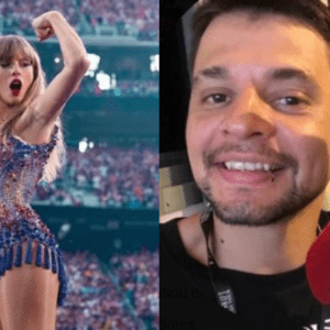 Taylor Swift e Felipe Conrado. Foto: Reprodução/Redes Sociais 