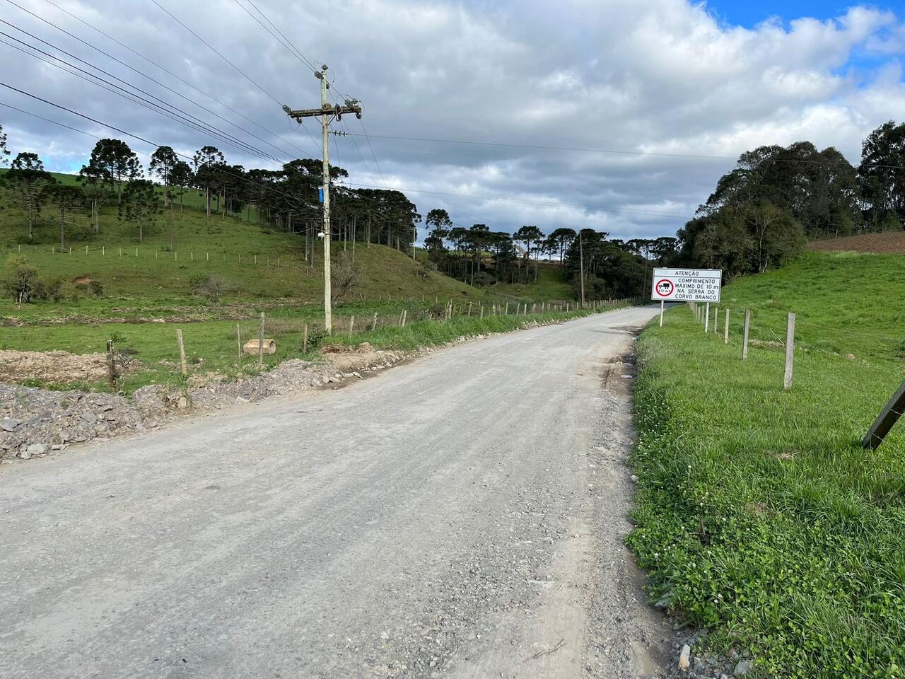 Rodovia SC-370, entre  Rio Rufino e Urubici | Foto: Adriana Gautério/Rádio Clube de Lages