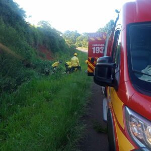 Atendimento do Corpo de Bombeiros de Campos Novos. Foto: CBMSC, Divulgação 