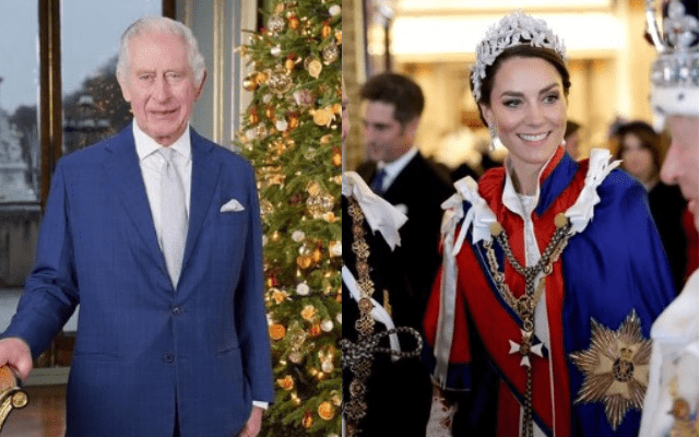 Rei Charles III e Kate. Foto: Reprodução/Instagram 