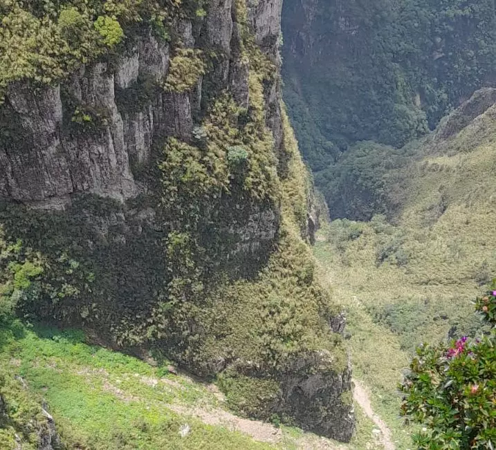 O idoso caiu de 160 metros de altura na trilha do Cânion do Funil | Foto: PMSC