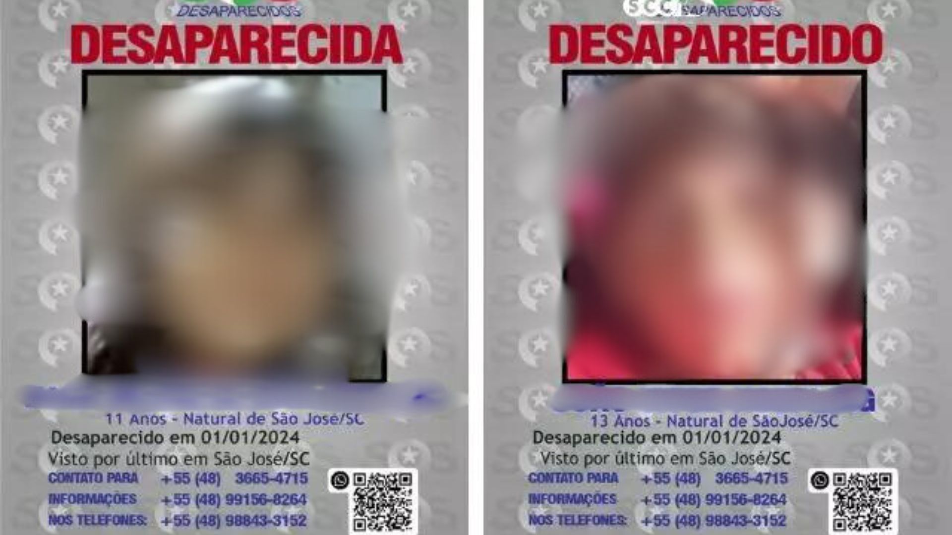 Foto: divulgação/SOS Desaparecidos 