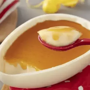 Ovo de Colher de Pudim de Leite Condensado | Imagem: Nestlé / Reprodução 