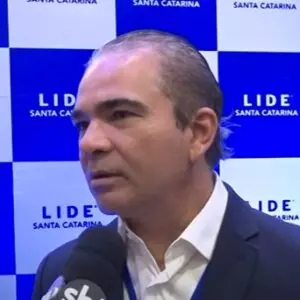 Lide SC - Delton Batista, Presidente do LIDE. Foto: Reprodução/SCC SBT