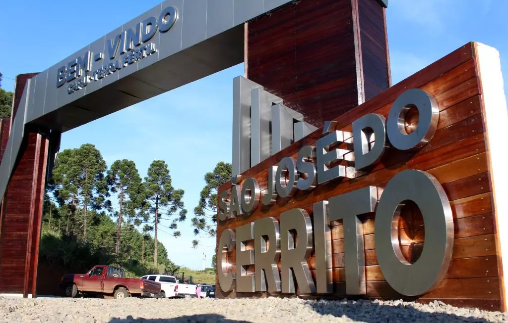 São José do Cerrito inaugura novo portal de acesso à cidade | Foto: Camila Becker/Amures