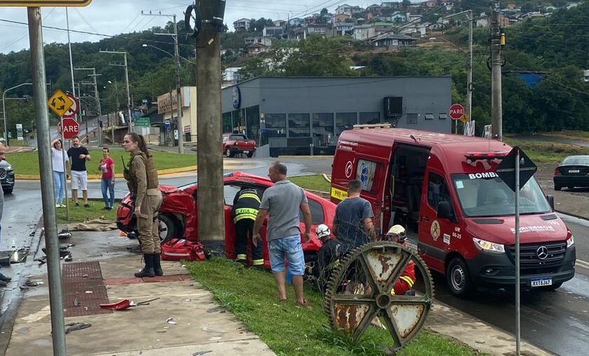 Acidente grave em Concórdia. Foto: Redes Sociais, Reprodução 