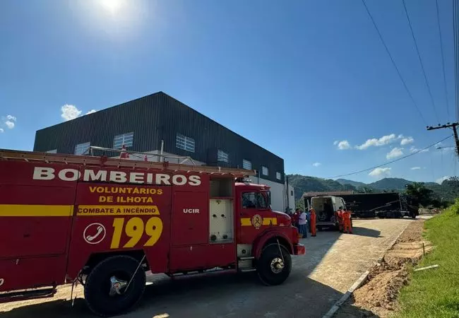Foto: Corpo de Bombeiros Voluntários de Ilhota/Divulgação.